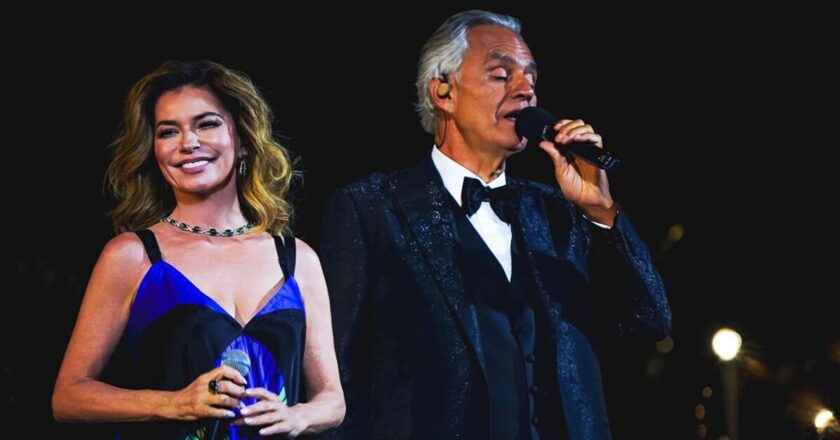 Andrea Bocelli and Shania Twain duet From This Moment On in new concert footage | Music | Entertainment