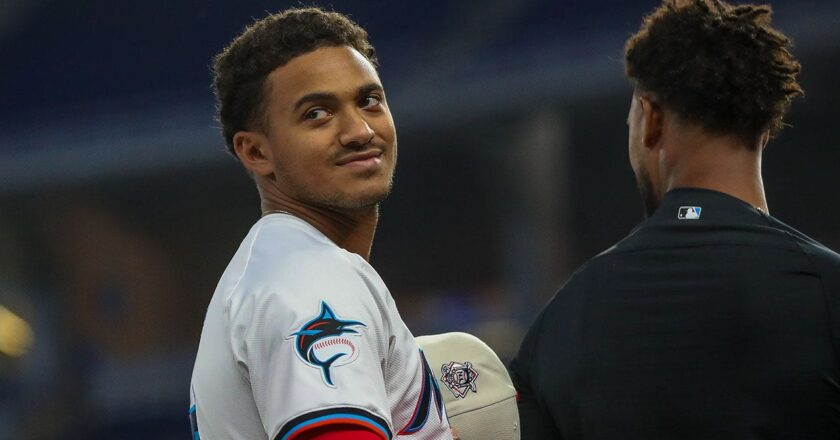 Marlins’ Dane Myers fractures ankle in tantrum after ejection