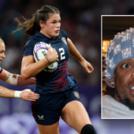 Ravens’ Derrick Henry reacts to Rugby star Ilona Maher’s bruising run fans compared to his own