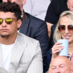 Brittany Mahomes sports patriotic colors at Wimbledon during Fourth of July weekend