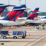 Delta plane clips another aircraft and appears to knock its tail off at Atlanta airport