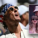 Taylor Swift, Travis Kelce attend US Open with Matthew McConaughey, Bon Jovi