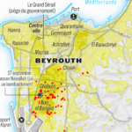 La carte des bombardements israéliens à Beyrouth