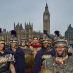 Commuters shocked as horse-drawn gladiators storm London landmarks | Films | Entertainment