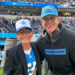 Judge Judy joins superfan Jim Harbaugh as Chargers honorary captain vs. Buccaneers