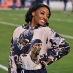 Simone Biles sports custom Jonathan Owens outfit to Bears’ final home game