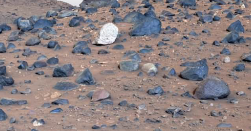 NASA releases clearest view of Mars, blue rocks seen on landscape