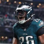 Eagles star Saquon Barkley has heartwarming reaction to rookie teammate’s first career TD in NFC Championship