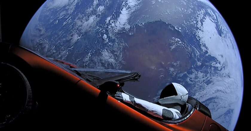 Newly discovered asteroid turns out to be Tesla Roadster launched into space