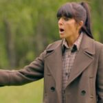 Claudia Winkleman’s grey coat is from Princess Kate’s go-to brand