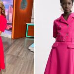 Charlotte Hawkins hot pink Karen Millen dress is now on sale