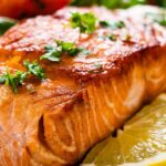 Quick and healthy air fryer salmon recipe done in 10 mins