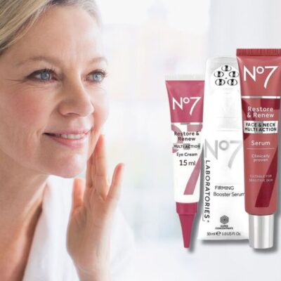 Shoppers save 42% on No7 skincare – includes smoothing neck cream