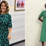 Get Susanna Reid’s green floral dress look from the high street