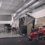 Four-legged robot ANYmal-D plays badminton with humans using AI technology