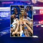 Shooting near Paycom Center after Thunder win first NBA championship
