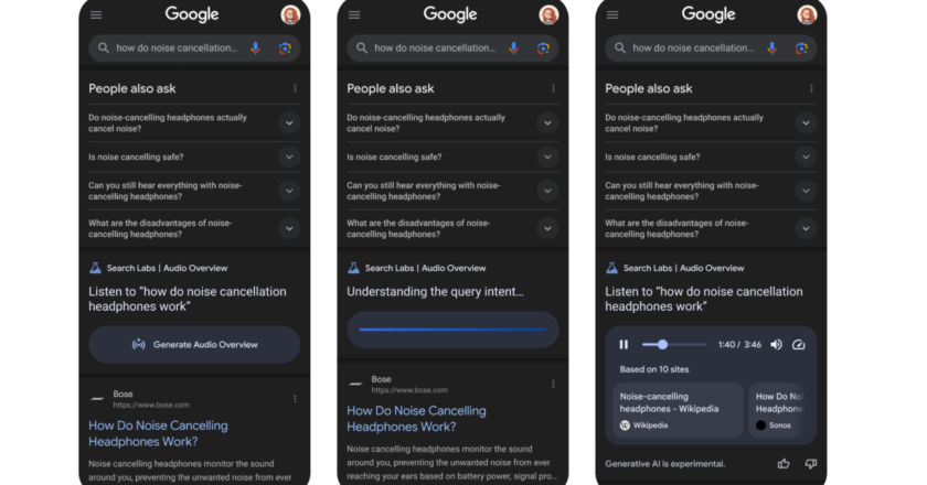 Google’s test turns search results into an AI-generated podcast