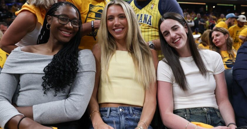 Pacers beat Knicks to reach NBA Finals with Caitlin Clark in attendance