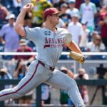 Arkansas star throws first College World Series no-hitter in 65 years