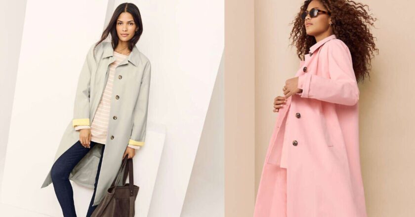 This chic coat is great for summer rain showers – 60% off