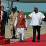 le premier ministre indien Narendra Modi en visite à Accra