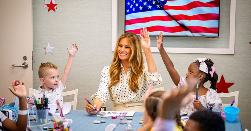Melania Trump visits Children’s Hospital for key Independence Day event