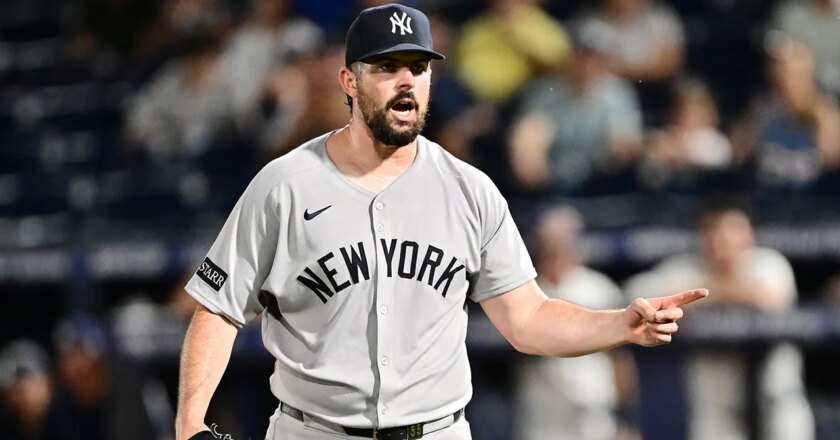 Yankees star’s wife fumes at umpire after controversial Astros series