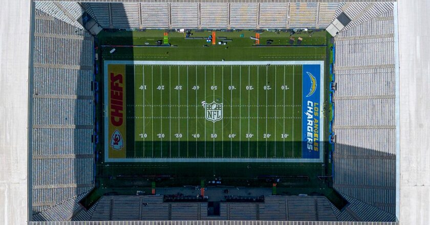 Chargers fans upset over Chiefs logo painted in end zone at Brazil game
