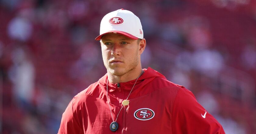49ers’ Christian McCaffrey on injury report with calf issue