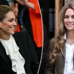 Kate Middleton ditches blonde hair for darker look at rugby match