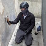 New Banksy artwork being removed from Royal Courts of Justice wall in London | UK News