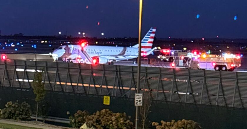 Plane makes emergency landing after crew bang on cockpit door over comms problem