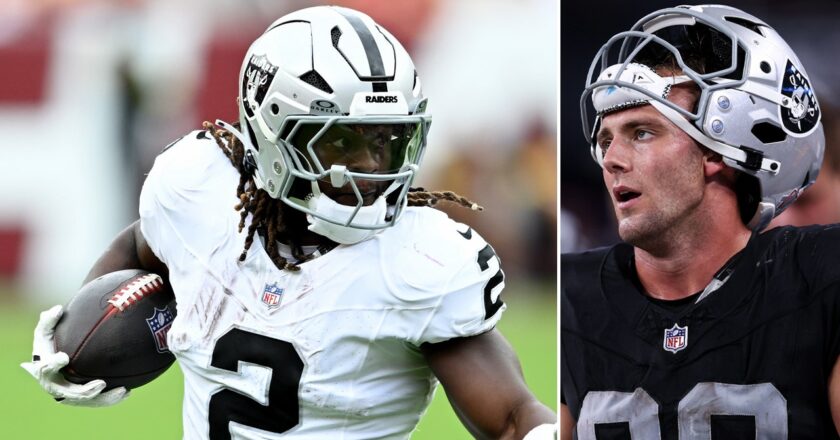 Raiders’ Brock Bowers gives NFL rookie advice to running back Ashton Jeanty