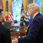 Donald Trump doit se montrer plus ferme avec Vladimir Poutine qu’il ne l’a été avec le Hamas, estime Volodymyr Zelensky