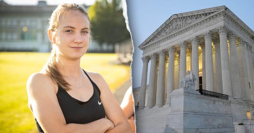 Female athlete reacts after judge keeps trans sports case headed to SCOTUS