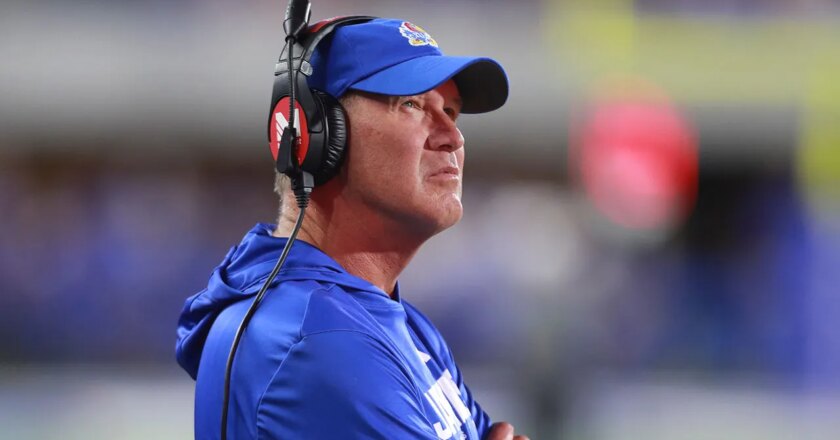 Kansas fined for coach’s ‘inaccurate’ statement about pocket knife on field