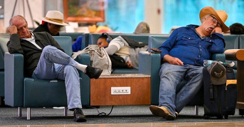 Flight delays pile up as government shutdown enters second month