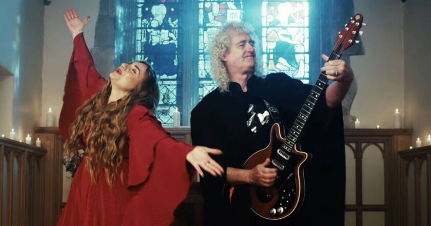 Brian May launches Christmas music video with X Factor star &lsquo;Almost killed us&rsquo; | Music | Entertainment