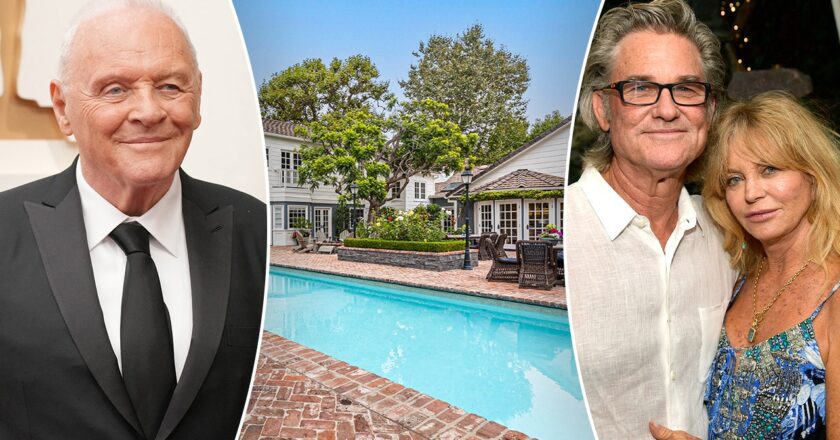 Anthony Hopkins buys Goldie Hawn Kurt Russell former Pacific Palisades home