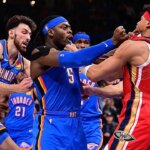 NBA games descend into chaos as late scuffles mar Thunder, Suns wins