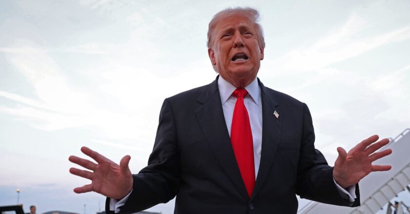 Trump says he’s ‘not happy’ with air traffic controllers not working during government shutdown