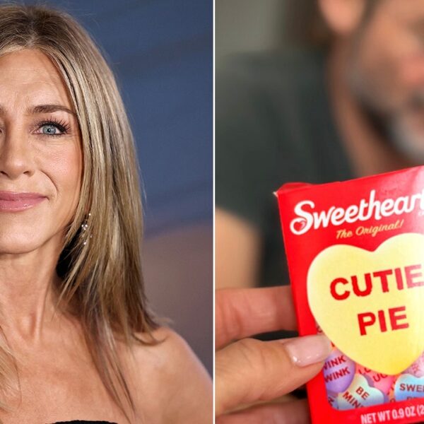 Jennifer Aniston shares Valentine’s day moment with boyfriend Jim Curtis