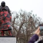 Man arrested in connection with graffiti defacing Winston Churchill statue in UK