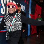 Spike Lee’s pro-Palestinian outfit catches eyes at NBA All-Star Game