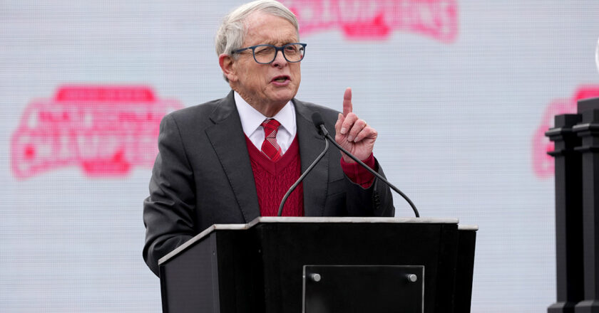 Ohio Gov. Mike DeWine says property tax ban could force tax hikes