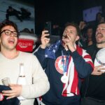 US men’s hockey players sing national anthem at Miami nightclub