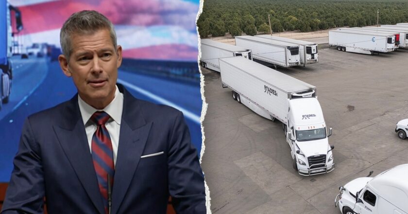 DOT Sec Sean Duffy announces English-only CDL test requirement for truckers