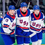 Brock Nelson scores twice as Team USA tops Latvia to begin Olympics
