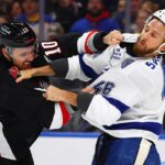 Sabres, Lightning combine for 15 goals, 102 penalty minutes