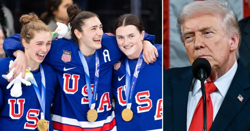 Olympic hockey players appear to joke about recent Trump controversy
